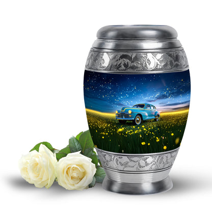 Sublime Car Cremation Urns for Human Ashes - Blue 10-inch - Yatskia