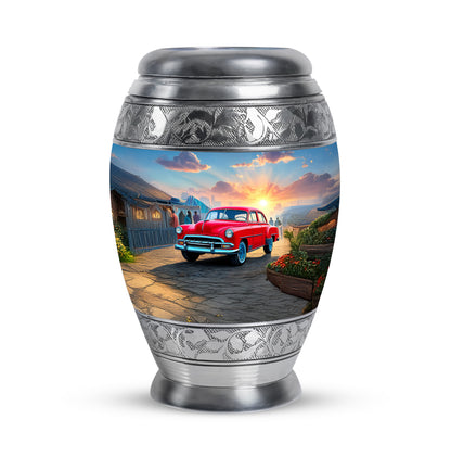 Personalized Car Cremation Urns - Wondrous Blue 10-inch, 200 cu in - Yatskia