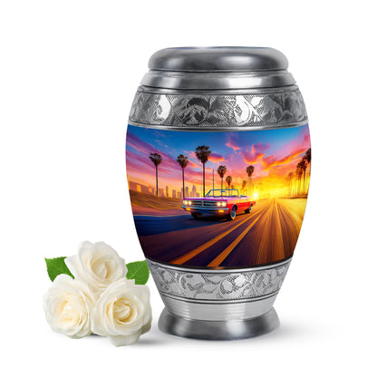 Blessed Car Cremation Urns for Human Ashes - Blue 10-inch - Yatskia