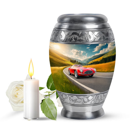 Blue Car Cremation Urns - Imperial Haven 10-inch, 200 cu in - Yatskia