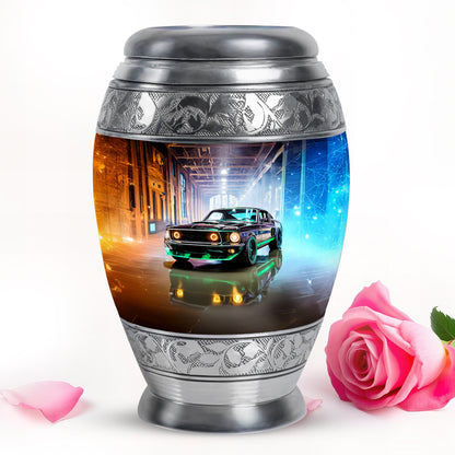 Black Car Cremation Urns - Honored Benediction 10-inch, 200 cu in - Yatskia
