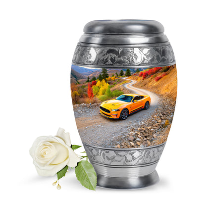 Personalized Car Cremation Urns - Tranquil Blue 10-inch, 200 cu in - Yatskia