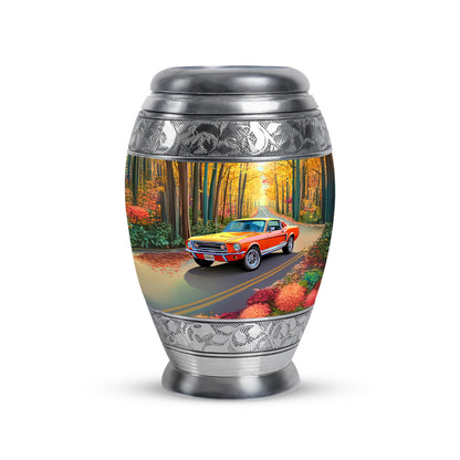 Divine Gold Car Cremation Urn for Ashes - 10-inch, 200 cu in - Yatskia