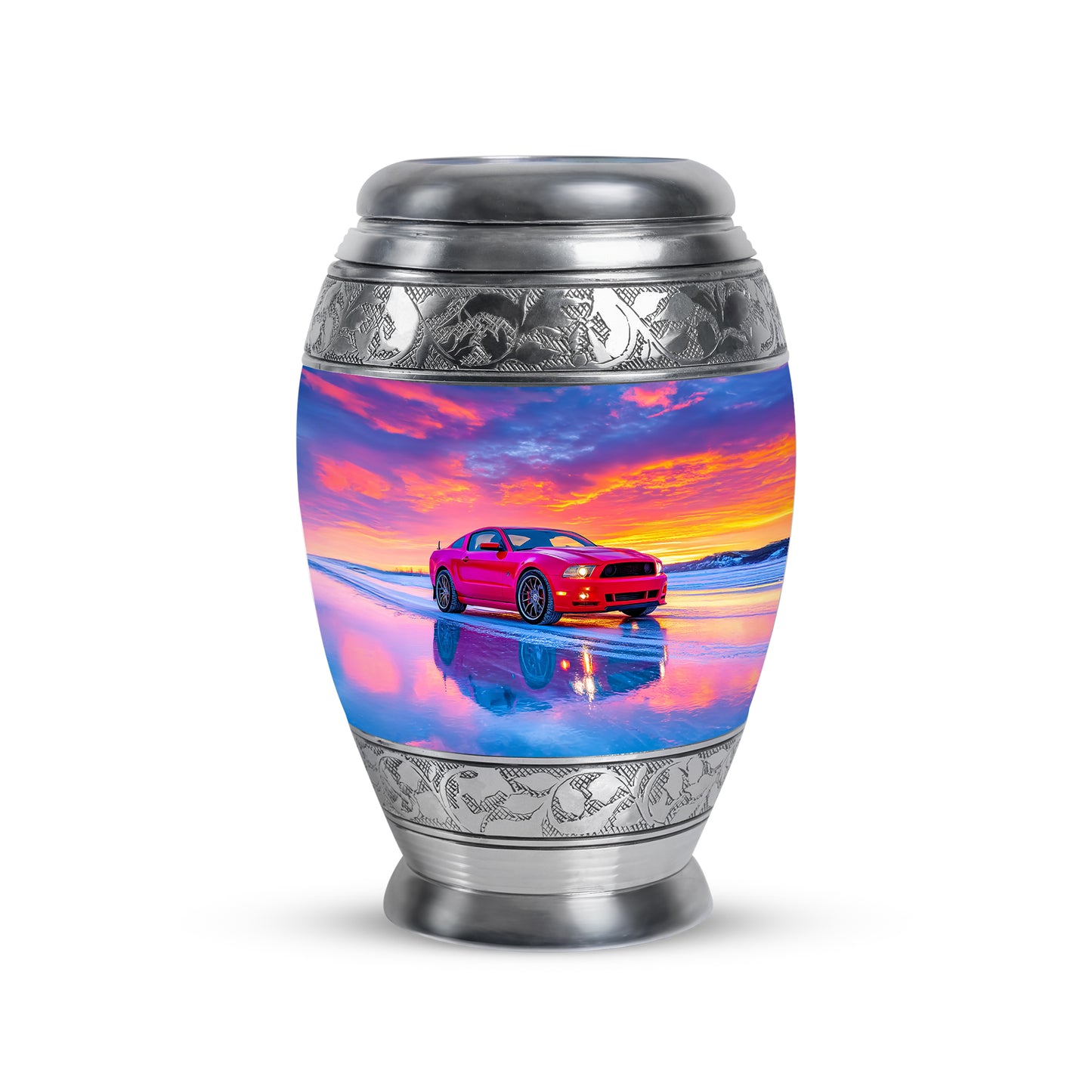 Blue Comforting Car Memorial Urn for Ashes - Yatskia