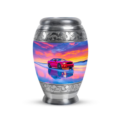 Blue Comforting Car Memorial Urn for Ashes - Yatskia