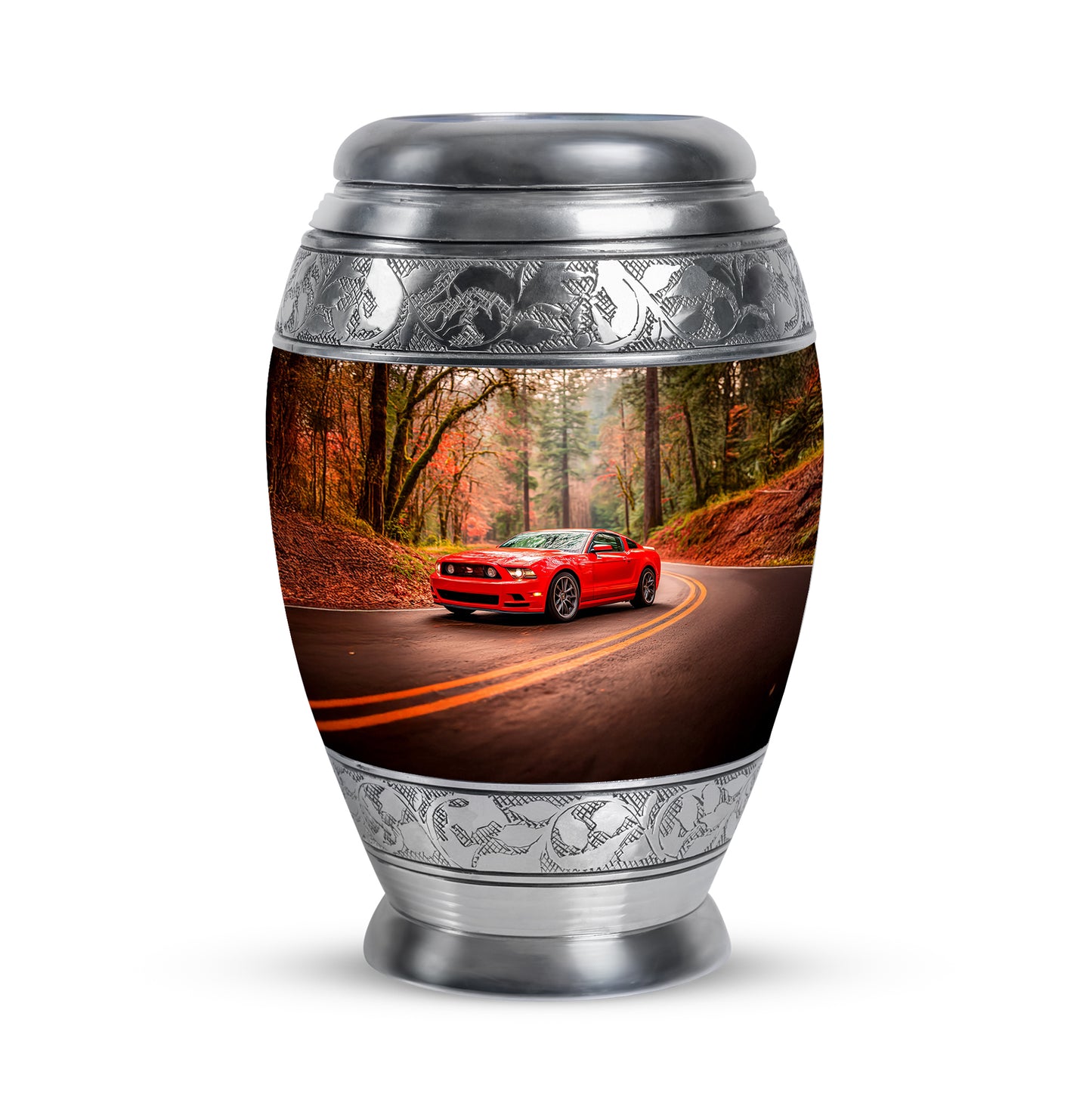 Gold Venerable Car Cremation Urns for Human Ashes - 10-inch, 200 cu in - Yatskia