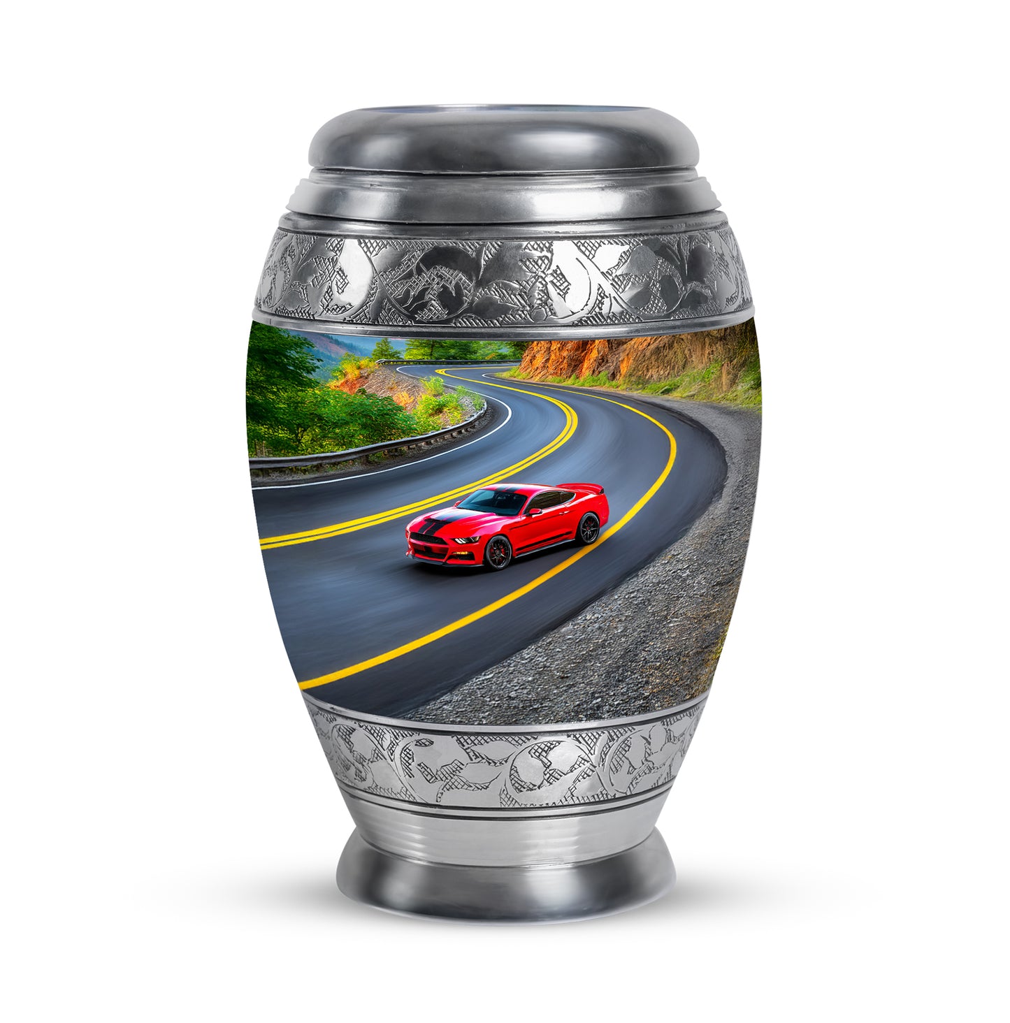 Black Car Cremation Urns - Enduring Blessing 10-inch, 200 cu in - Yatskia