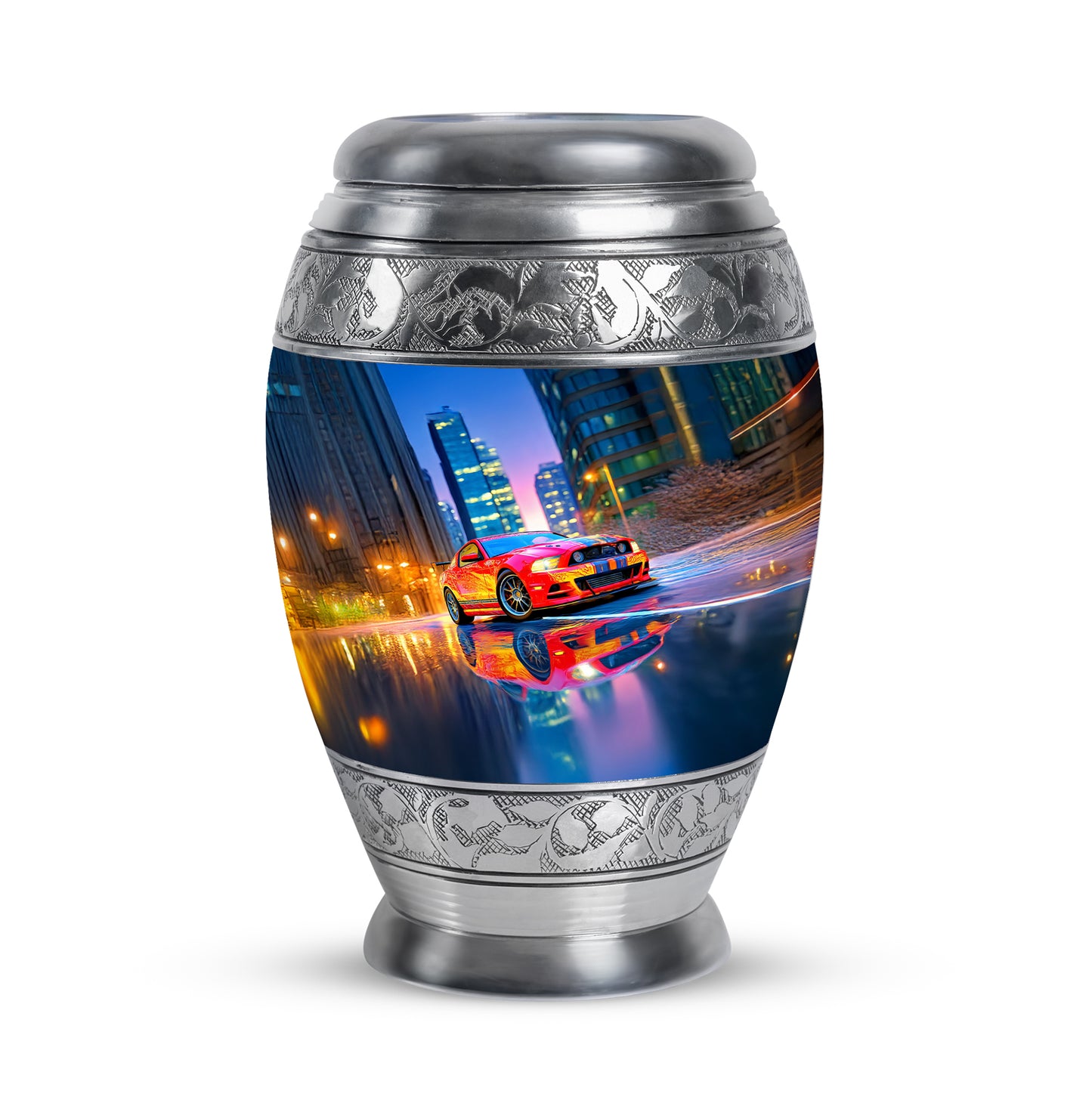 Regal Car Memorial Cremation Urns - Blue 10-inch, 200 cu in - Yatskia