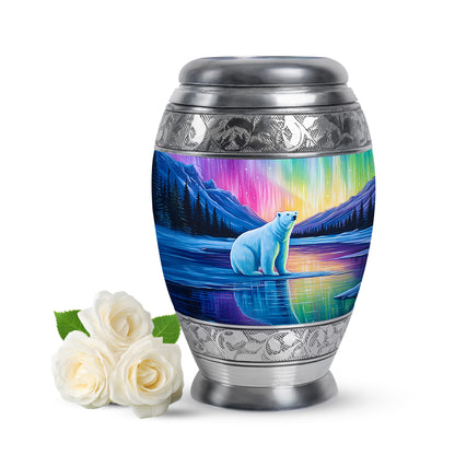 Stunning Pink Bear Solace Urn for Human Ashes - 10-inch, 200 cu in - Yatskia