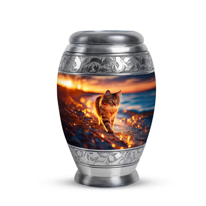 Distinguished Red Cat Cremation Urn for Ashes - Yatskia