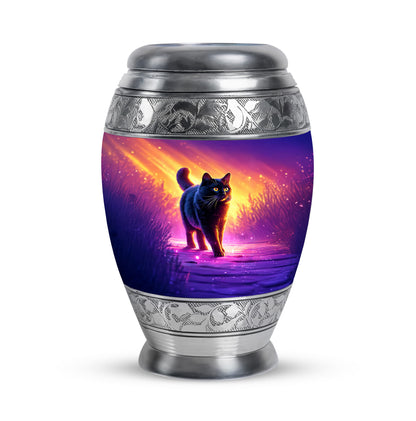 Pink Stately Cat Cremation Urns for Human Ashes - 10-inch, 200 cu in - Yatskia