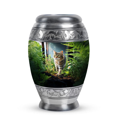 Personalized Black Sovereign Cat Cremation Urns for Human Ashes - Yatskia