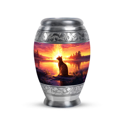 Personalized Red Steadfast Cat Cremation Urns for Human Ashes - Yatskia
