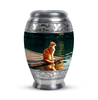 Everlasting Black Cat Legacy Urn for Human Ashes - 10-inch, 200 cu in - Yatskia