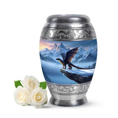 Blue Dragon Cremation Urns - Opulent Benediction 10-inch, 200 cu in - Yatskia