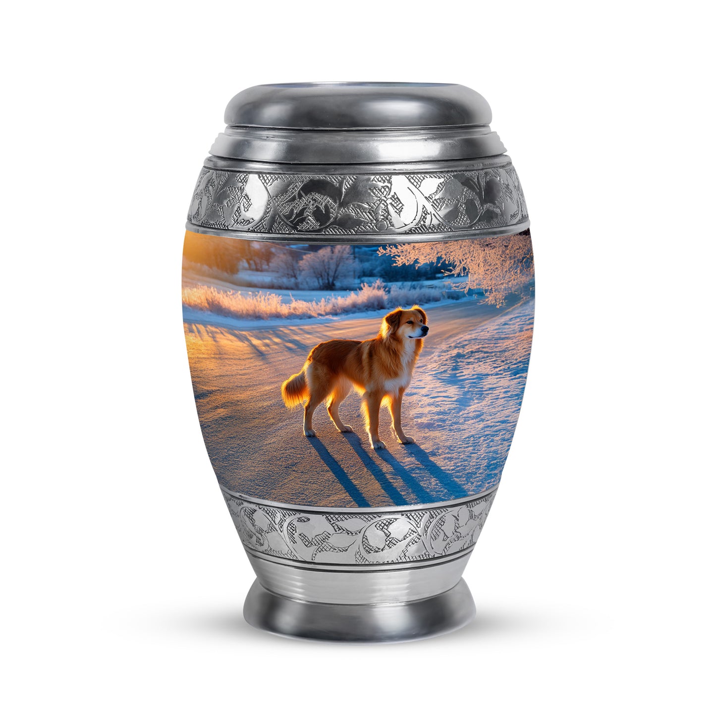 Blessed Dog Cremation Urns for Human Ashes - Blue 10-inch - Yatskia