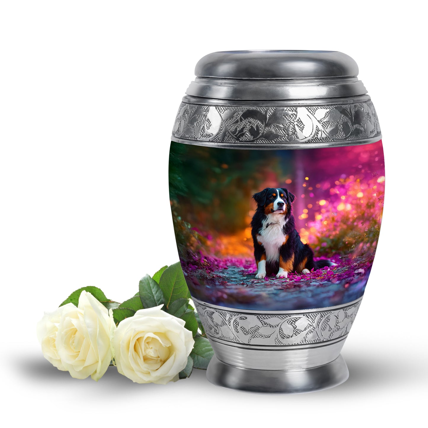 Green Treasured Dog Cremation Urns for Human Ashes - 10-inch, 200 cu in - Yatskia
