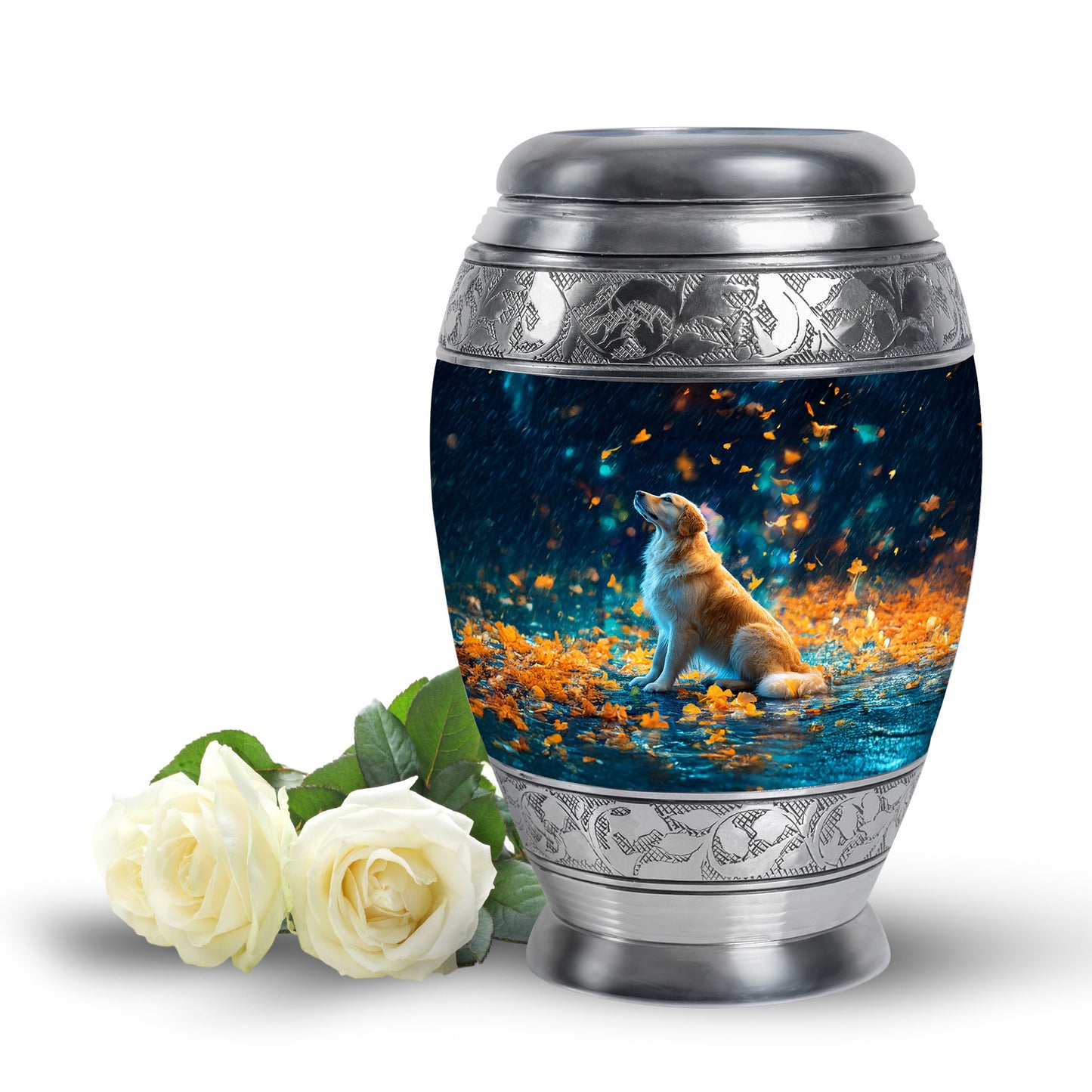 Blue Dog Cremation Urns - Imperial Guardian 10-inch, 200 cu in - Yatskia