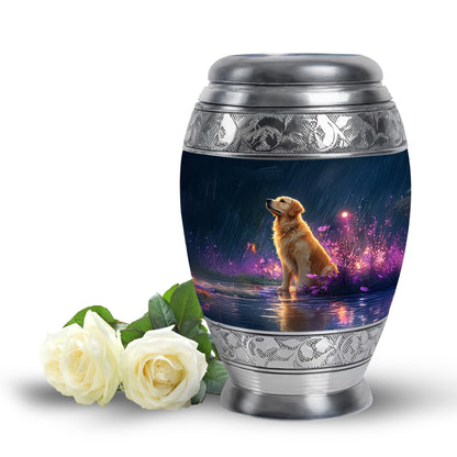 Personalized Eternal Dog Cremation Urns - Blue 10-inch, 200 cu in - Yatskia