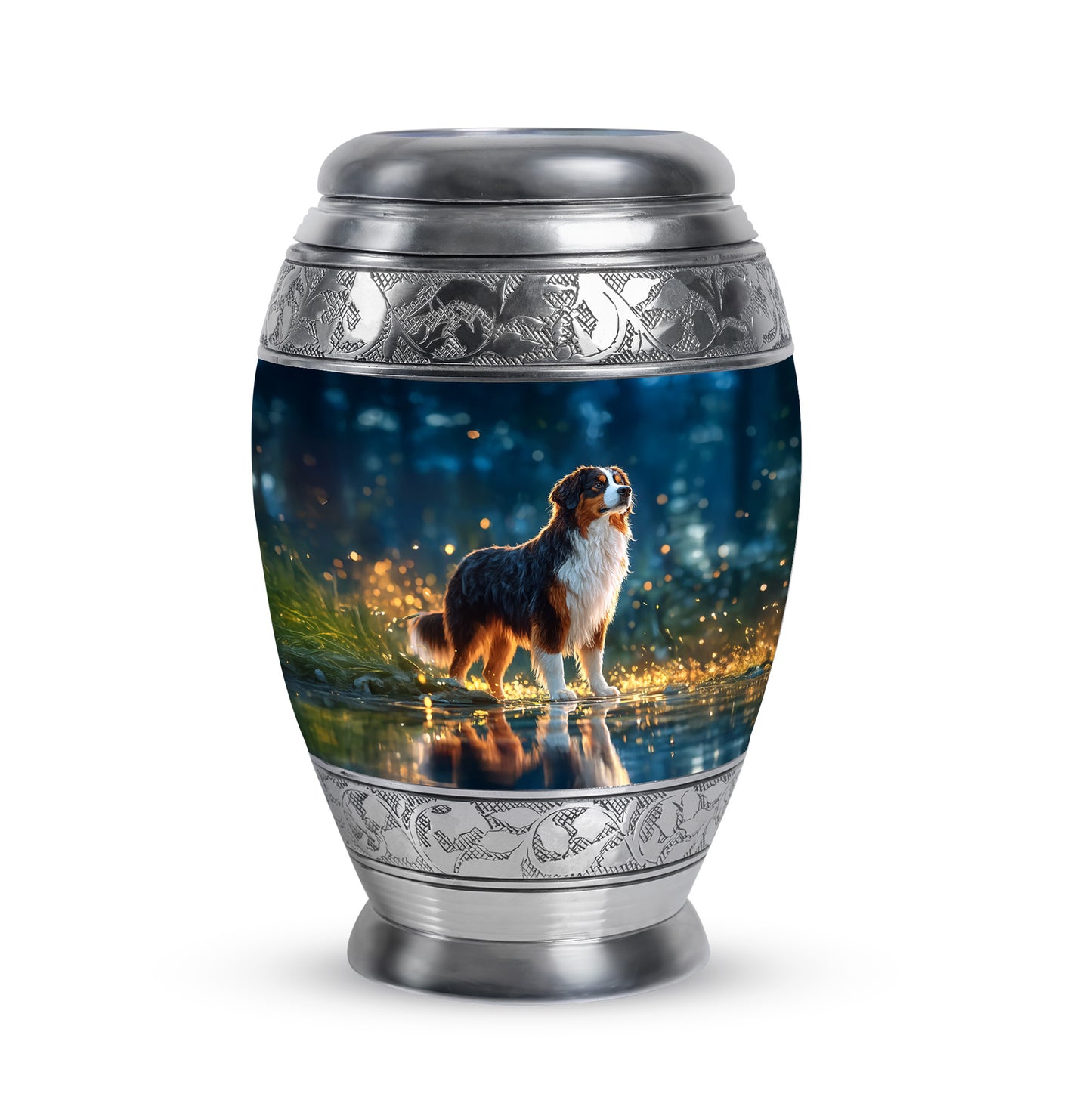 Blue Dog Cremation Urns - Enduring Comfort 10-inch, 200 cu in - Yatskia