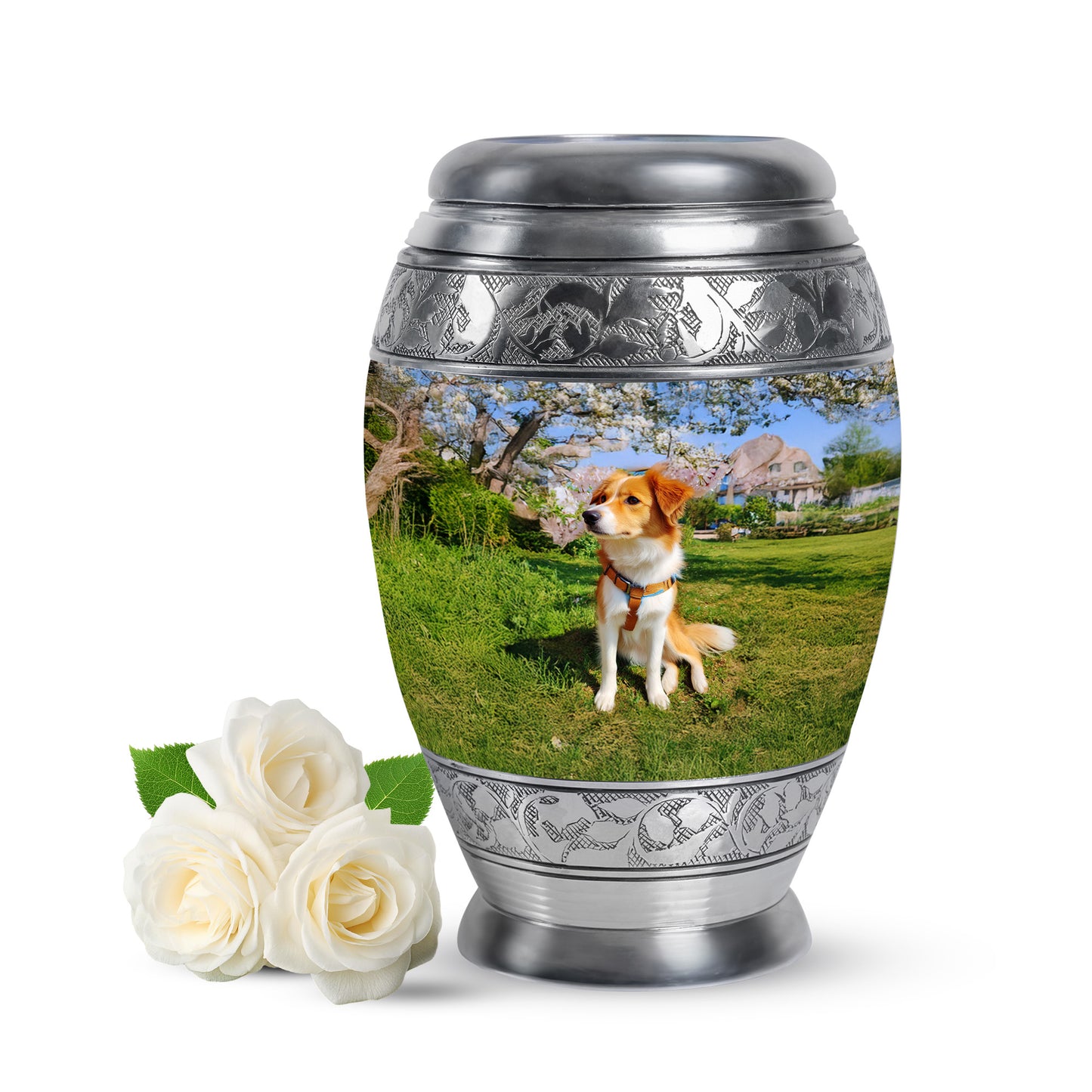 Blue Dog Cremation Urns - Imperial Blessing 10-inch, 200 cu in - Yatskia