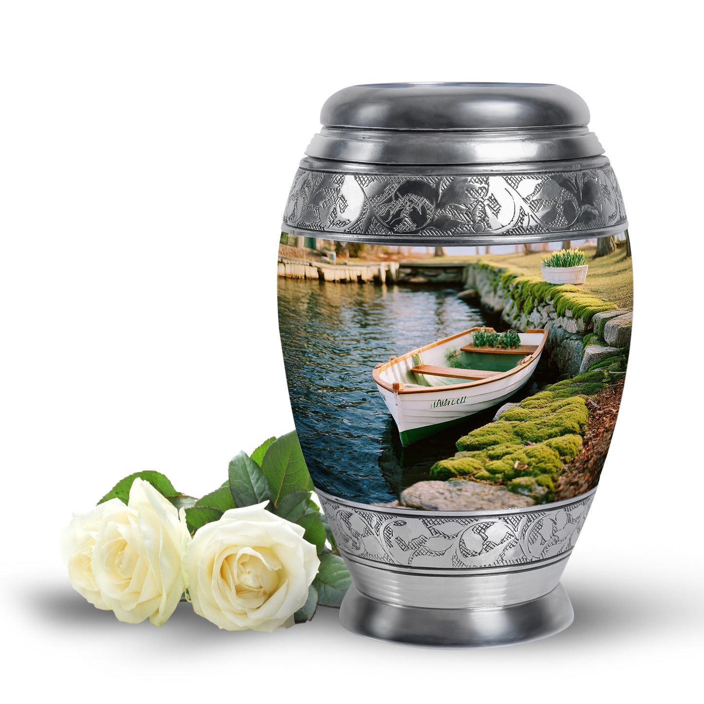 Hallowed Boat Cremation Urns for Human Ashes - Yellow 10-inch - Yatskia