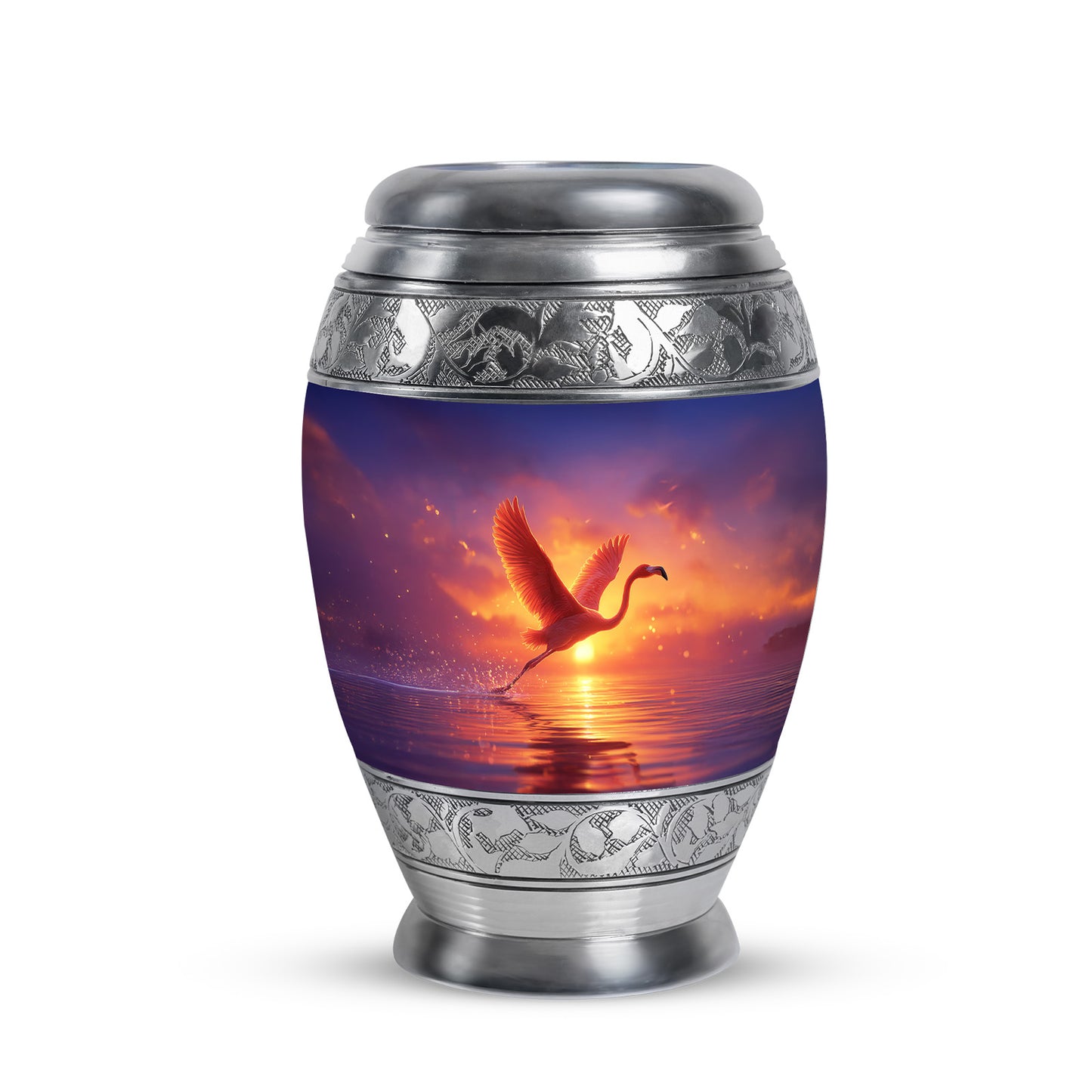 Personalized Purple Flamingo Cremation Urns for Ashes - Captivating 10-inch - Yatskia