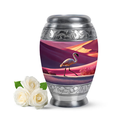 Harmonious Flamingo Cremation Urns for Human Ashes - Pink 10-inch - Yatskia