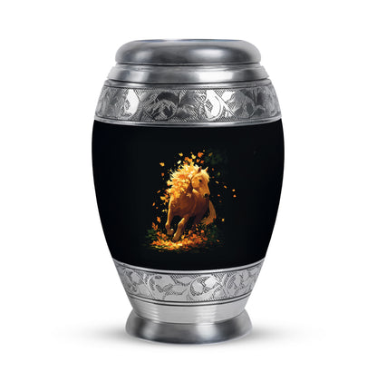 Blue Beloved Horse Cremation Urns for Human Ashes - 10-inch, 200 cu in - Yatskia