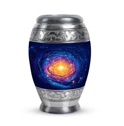 Personalized Blue Galaxy Cremation Urns for Ashes - Transcendent 10-inch - Yatskia