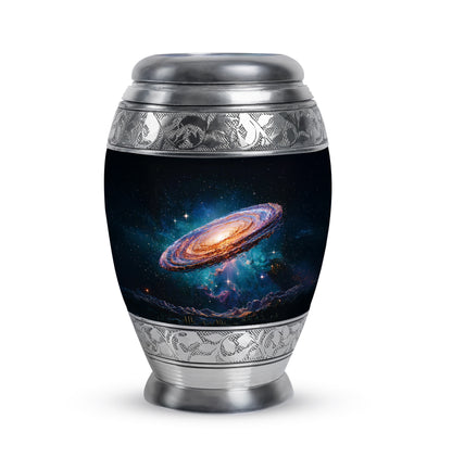 Black Galaxy Legacy Cremation Urns for Human Ashes - 10-inch, 200 cu in - Yatskia