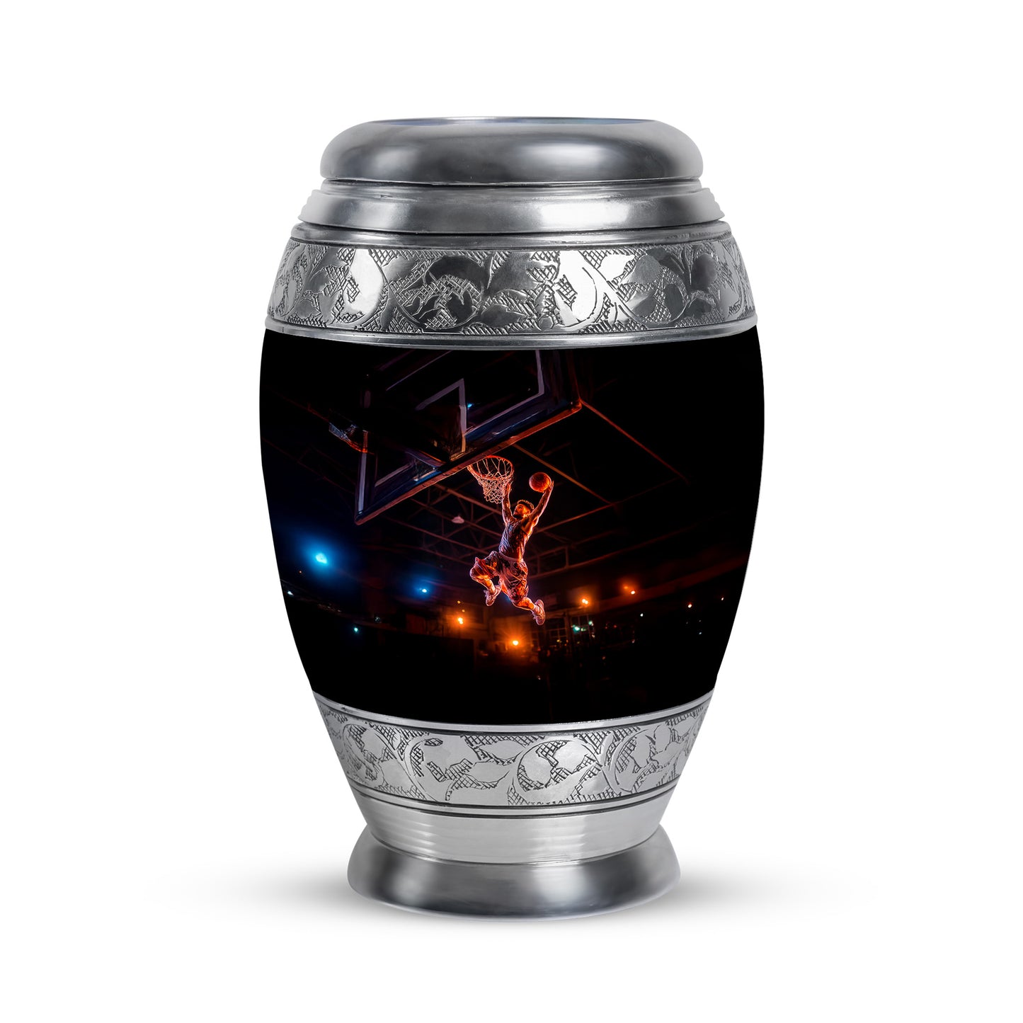 Regal Basketball Memorial Cremation Urns - Black 10-inch, 200 cu in - Yatskia