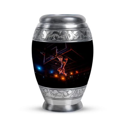 Regal Basketball Memorial Cremation Urns - Black 10-inch, 200 cu in - Yatskia