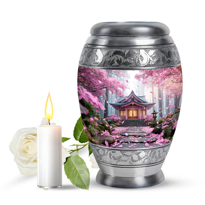 Pink Venerable Cherry Blossom Cremation Urns for Human Ashes - Yatskia