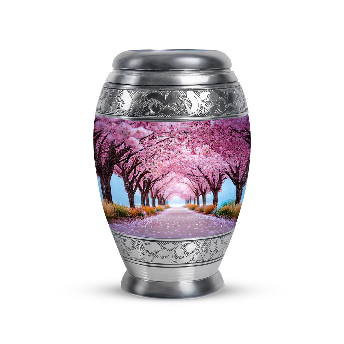 Personalized Pink Cherry Blossom Cremation Urns for Ashes - Majestic - Yatskia