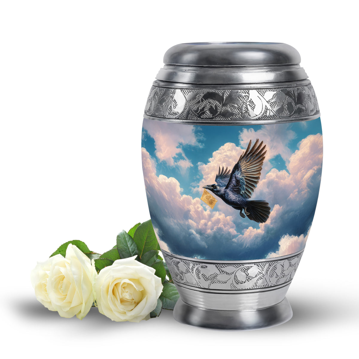 Blue Crow Cremation Urns - Glorious Heritage - Yatskia
