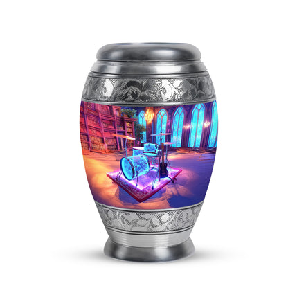 Personalized Drums Cremation Urns - Eminent Purple 10-inch, 200 cu in - Yatskia