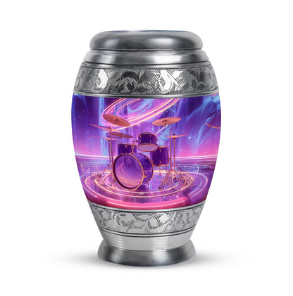 Purple Drums Cremation Urns - Imperial Heritage 10-inch, 200 cu in - Yatskia