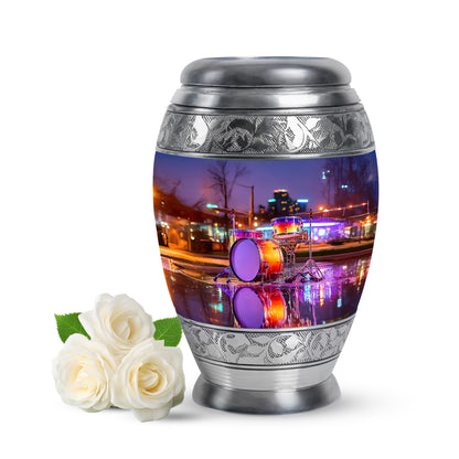 Blue Drums Cremation Urns - Glorious Promise 10-inch, 200 cu in - Yatskia