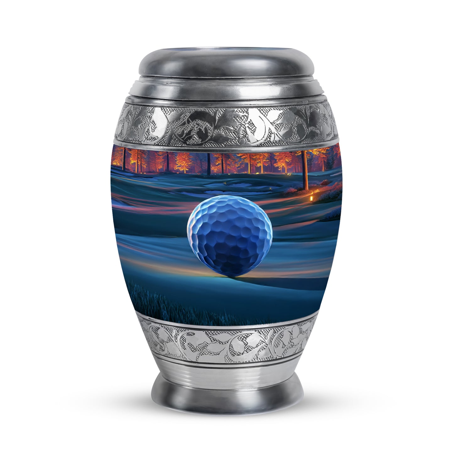 Red Venerable Golf Cremation Urns for Human Ashes - 10-inch, 200 cu in - Yatskia