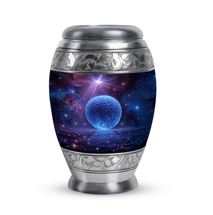 Personalized Refined Golf Cremation Urns - Purple 10-inch, 200 cu in - Yatskia