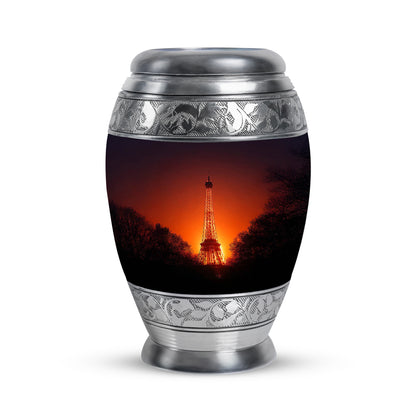Distinguished Pink Eiffel Tower Cremation Urn for Ashes - 10-inch, 200 cu in - Yatskia