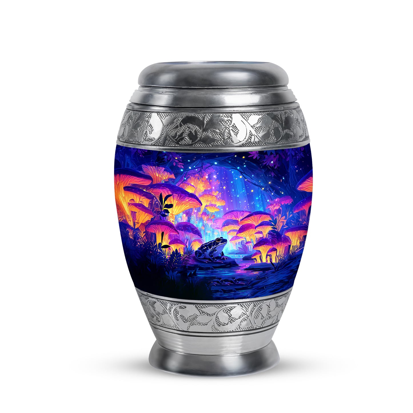 Personalized Blue Frog Cremation Urns for Ashes - Captivating 10-inch - Yatskia