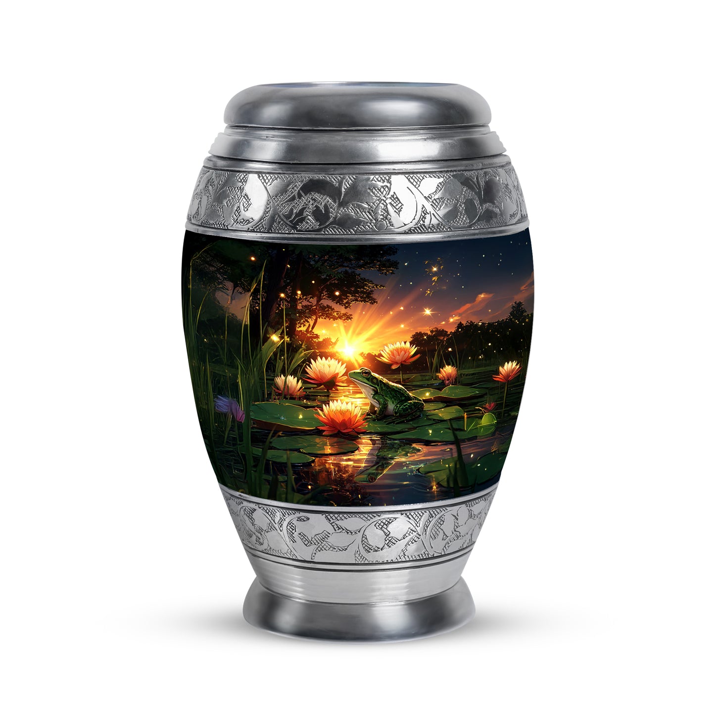Blue Frog Cremation Urns - Enduring Reflection 10-inch, 200 cu in - Yatskia