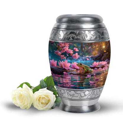 Red Frog Keepsake Cremation Urns for Human Ashes - 10-inch, 200 cu in - Yatskia