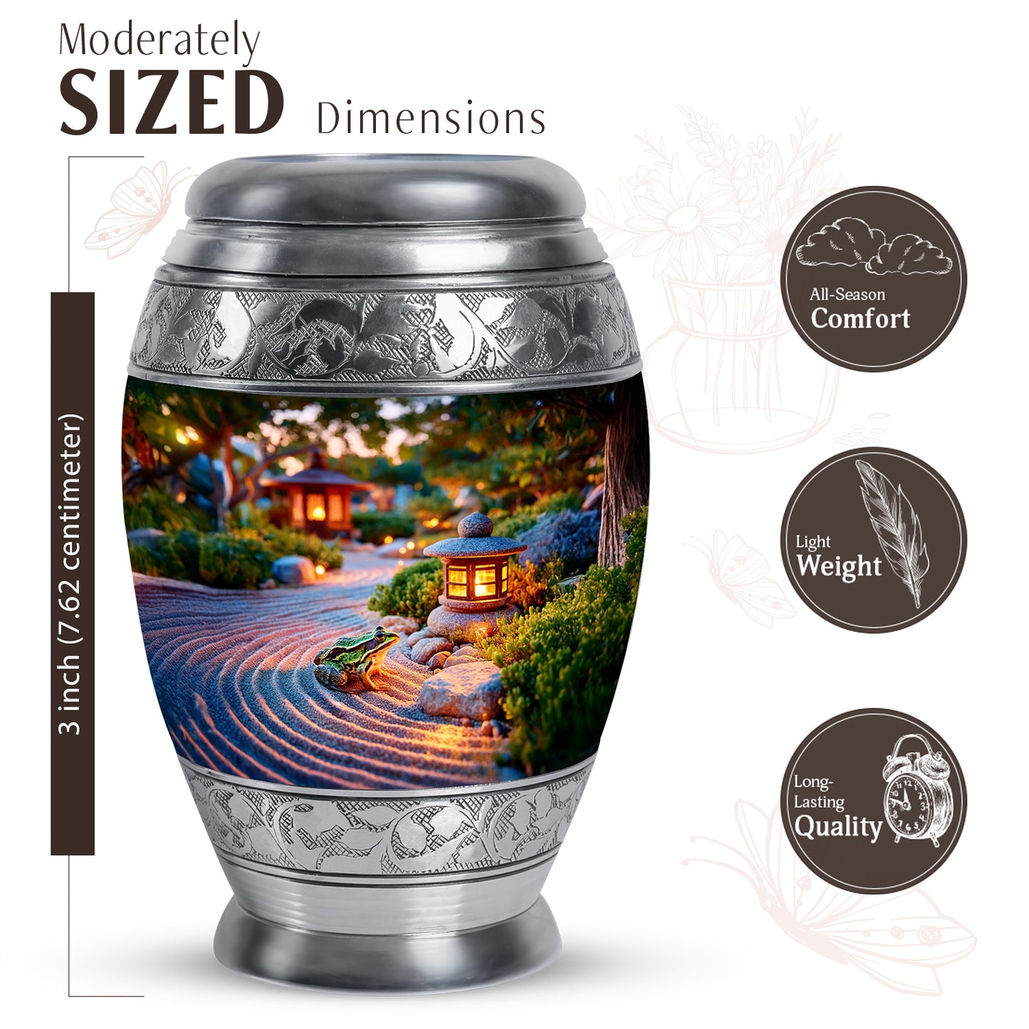 Amber Gold Frog Cremation Urn lifestyle display on memorial shelf - regal frog design with crown-inspired accents - mini keepsake memorial for portion of cremation ashes