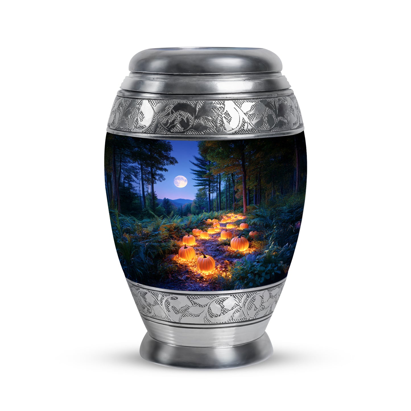 Sublime Halloween Cremation Urns for Human Ashes - Blue 10-inch - Yatskia