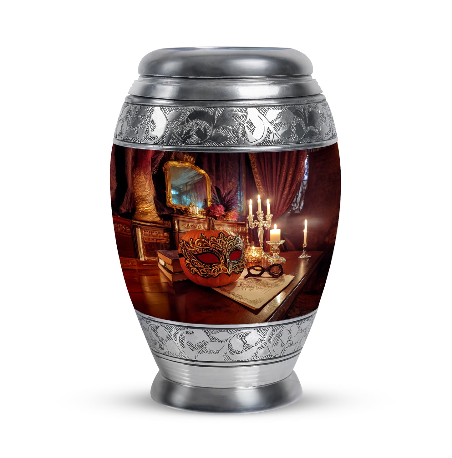 Sublime Halloween Cremation Urns for Human Ashes - Red 10-inch - Yatskia