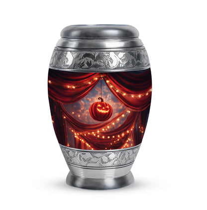 Personalized Halloween Cremation Urns - Pristine Red 10-inch, 200 cu in - Yatskia