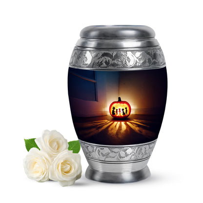 Illustrious Halloween Memorial Cremation Urns - Blue 10-inch, 200 cu in - Yatskia
